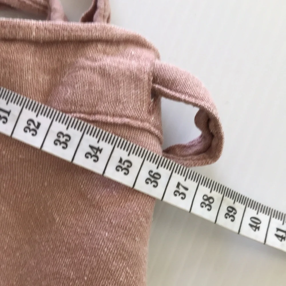 TREE OF LIFE womens 12 wrap skirt dusty pink hemp slubbed fabric made in Nepal - Picture 9 of 12